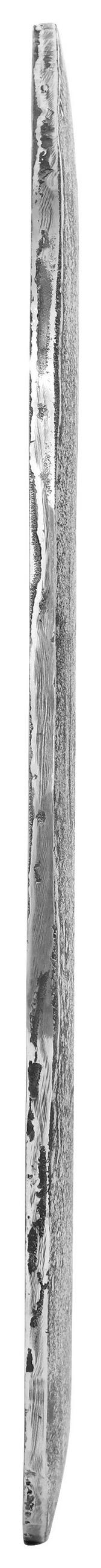 WANDSPIEGEL 88/90/4 cm    in wellenförmig  - Silberfarben, KONVENTIONELL, Glas/Metall (88/90/4cm)
