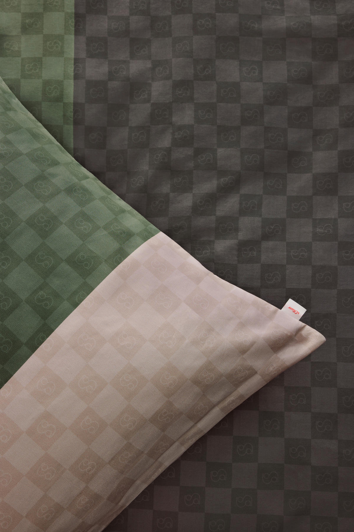 BETTWÄSCHE S. OLIVER SATIN Satin 140/200 cm  - Anthrazit/Olivgrün, KONVENTIONELL, Textil (140/200cm) - S. Oliver
