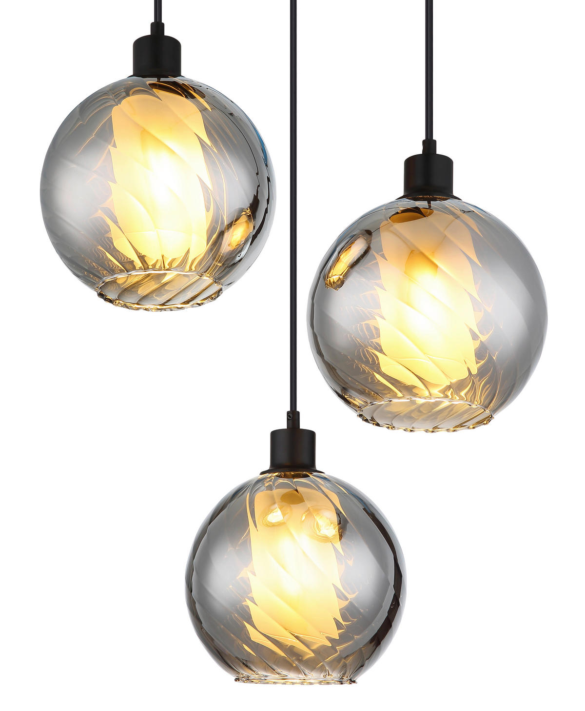 ZÁVĚSNÉ SVÍTIDLO, 46/120 cm  - šedá/bílá, Design, kov/plast (46/120cm)