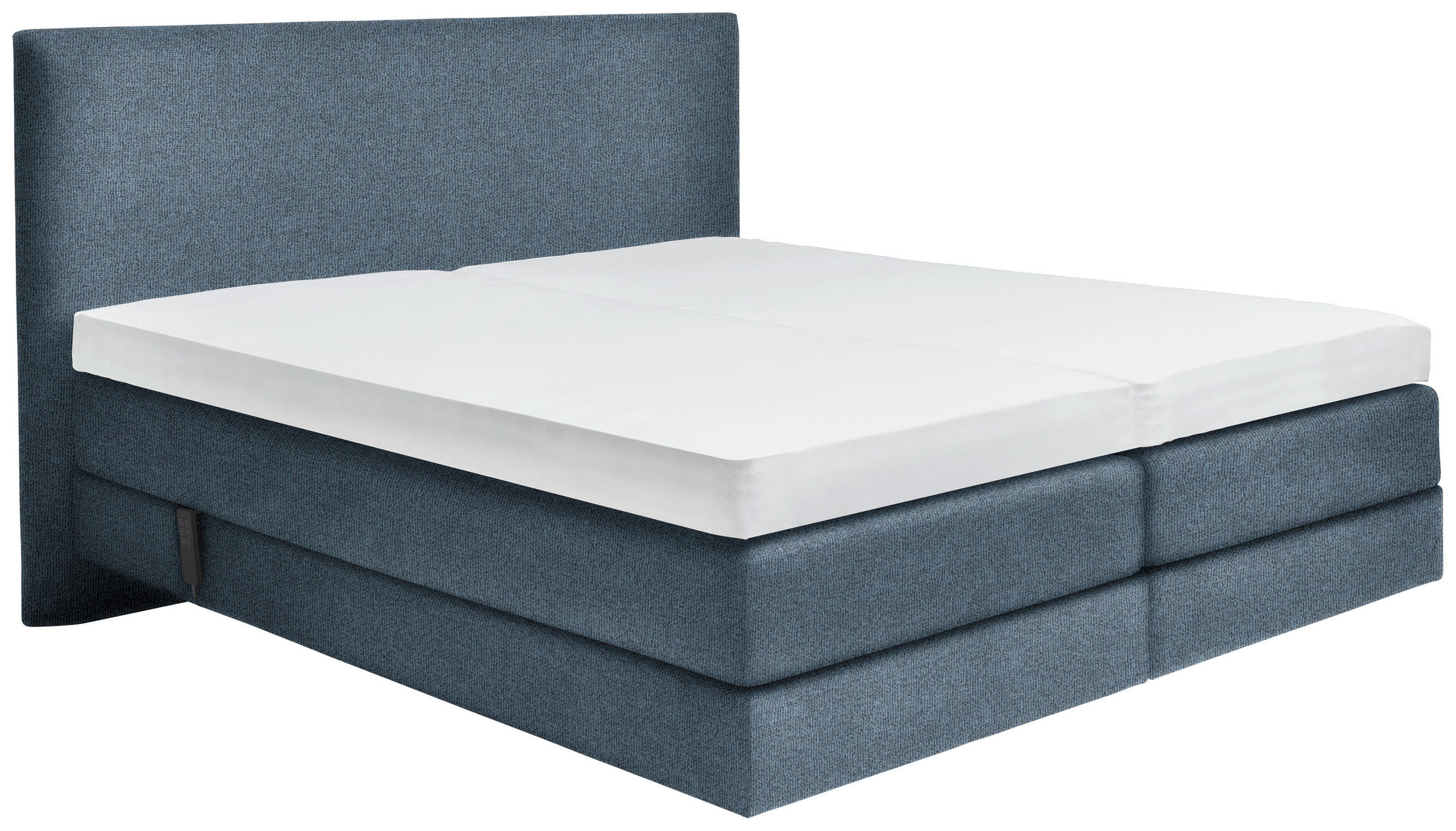 BOXSPRINGBETT 160/200 cm  in Blau  - Blau, KONVENTIONELL, Holz/Textil (160/200cm) - Dieter Knoll
