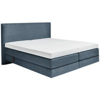 BOXSPRINGBETT 160/200 cm  in Blau  - Blau, KONVENTIONELL, Holz/Textil (160/200cm) - Dieter Knoll
