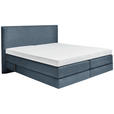 BOXSPRINGBETT 160/200 cm  in Blau  - Blau, KONVENTIONELL, Holz/Textil (160/200cm) - Dieter Knoll