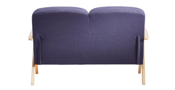 ZWEISITZER-SOFA in Holz, Textil Grau, Eichefarben - Eichefarben/Grau, KONVENTIONELL, Holz/Textil (120/77/82cm) - Cantus