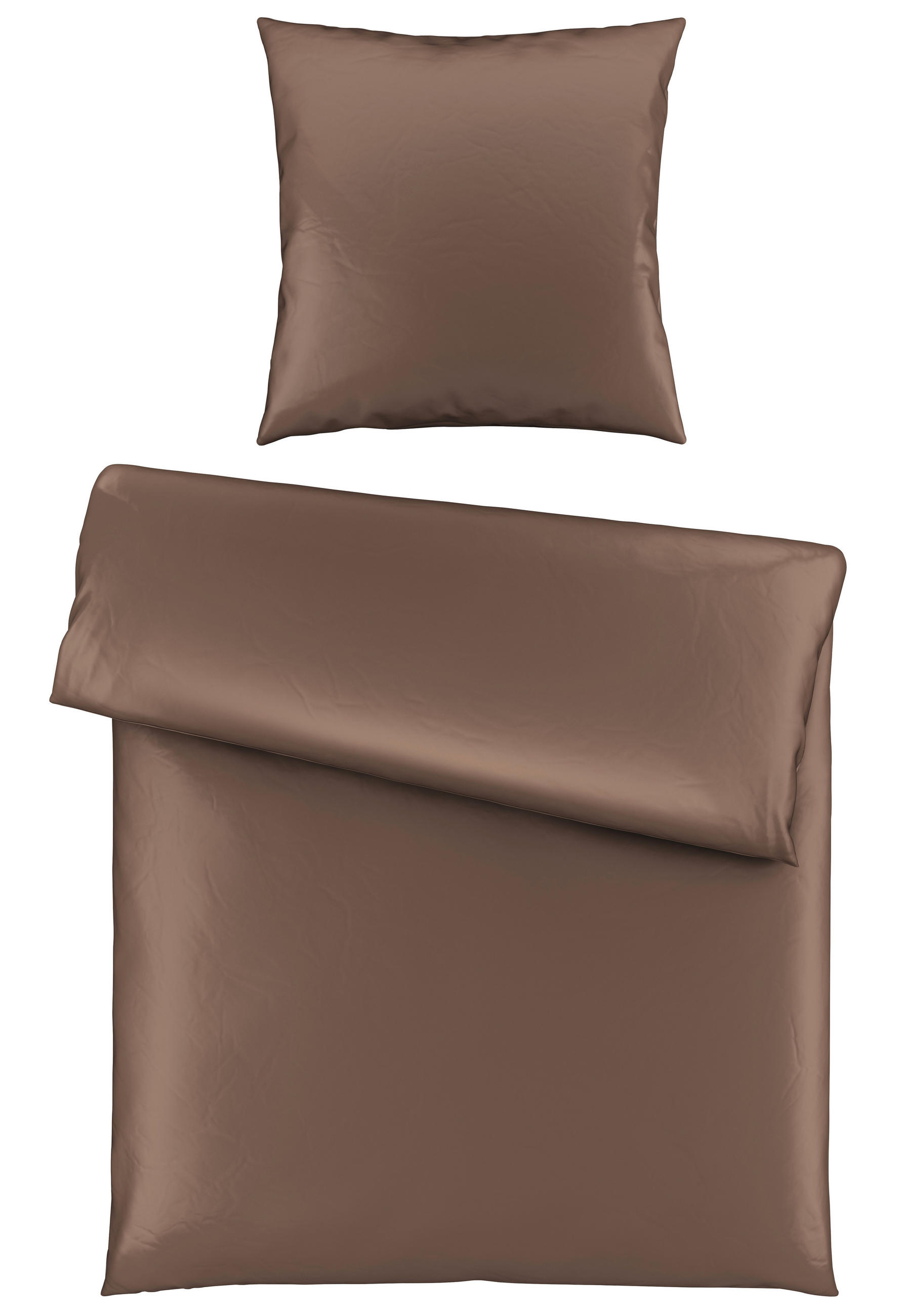 BETTWÄSCHE NIGIRI Satin 135/200 cm  - Cappuccino, Basics, Textil (135/200cm) - Bio:Vio