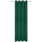 Ösenvorhang Caro - Dunkelgrün, KONVENTIONELL, Textil (140/245cm) - Ondega