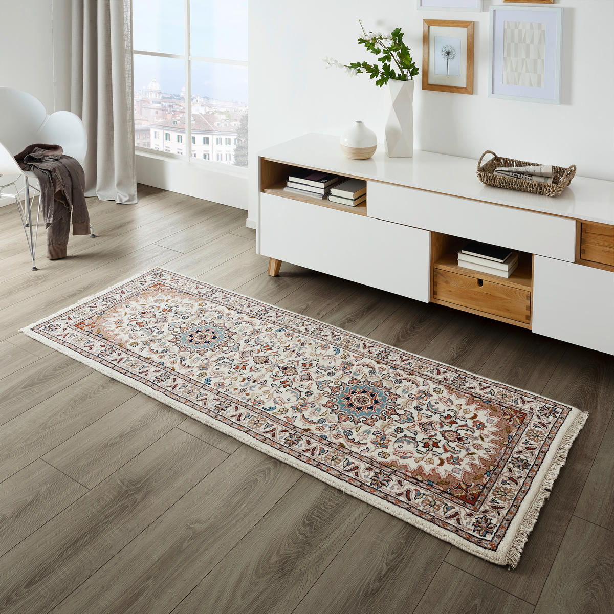 ORIENTALISK MATTA 80/200 cm Nain Cream  - cremefärgad, Lifestyle, textil (80/200cm) - Cazaris