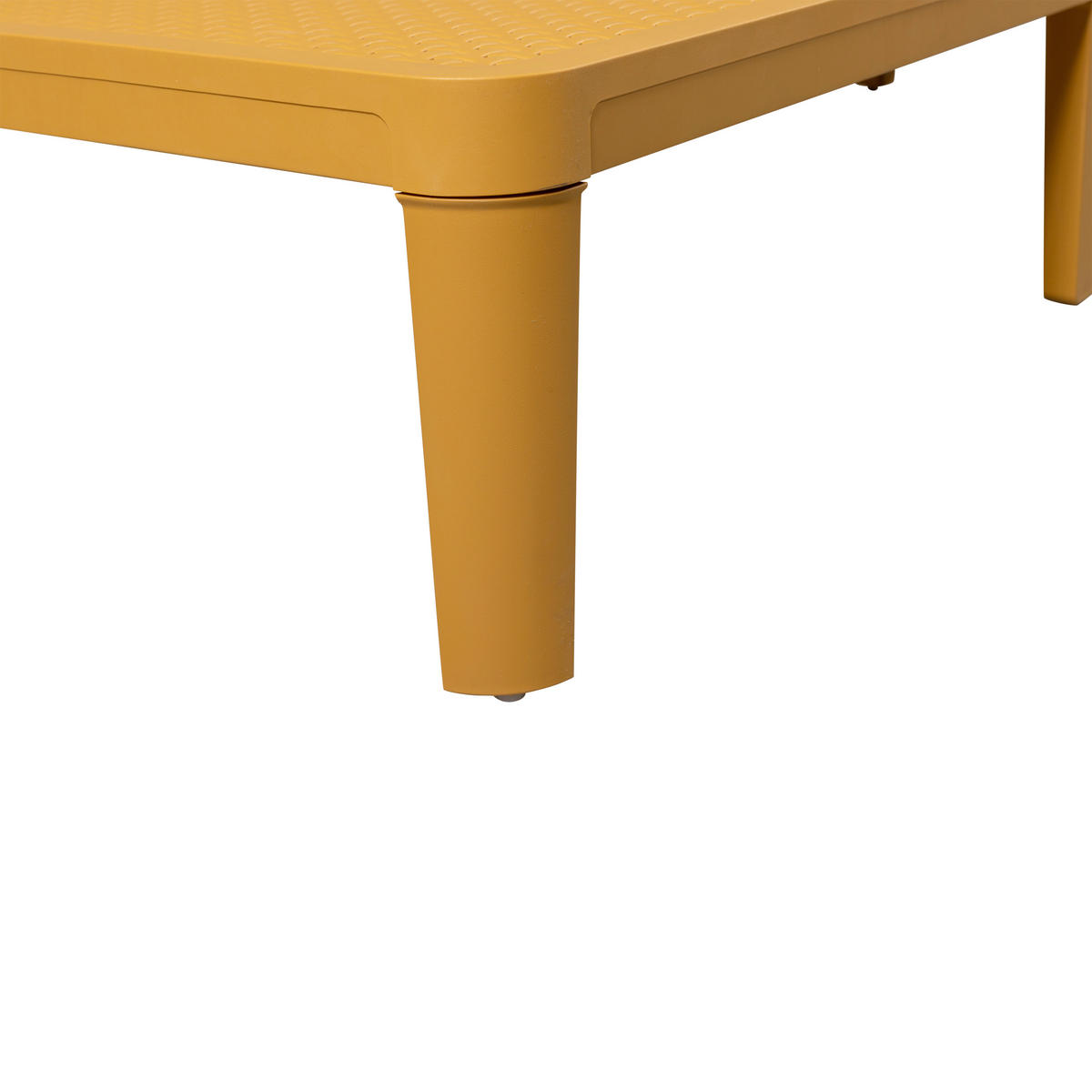 GARTENLIEGE 55/29/191 cm  - Gelb, Design, Kunststoff (55/29/191cm) - Gardenson