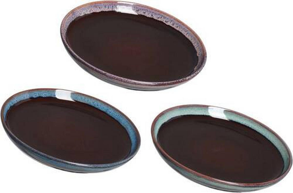 MĚLKÝ TALÍŘ keramika 20 cm - modrá/růžová, Lifestyle, keramika (20cm) - Ritzenhoff Breker