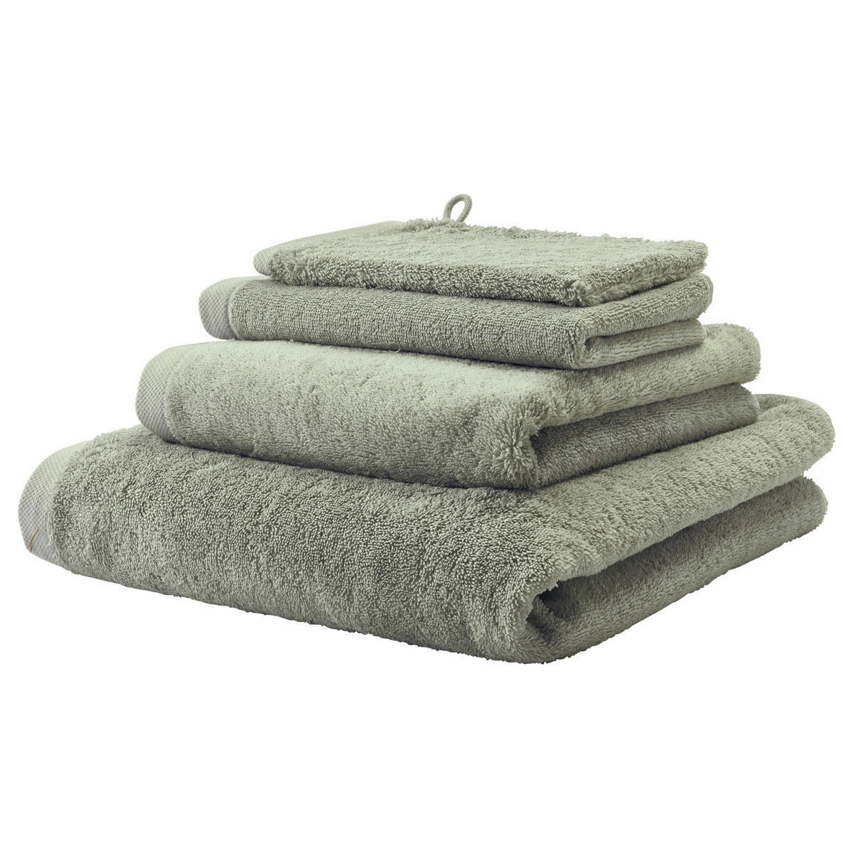 BRISAČA ZA TUŠIRANJE London  svetlo zelena, olivno zelena  70/130 cm  - svetlo zelena/olivno zelena , Konvencionalno, tekstil (70/130cm) - Aquanova