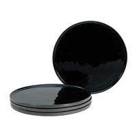 SPEISETELLERSET Futuro 4-teilig  - Schwarz, Basics, Keramik (26/26/2cm) - Creatable