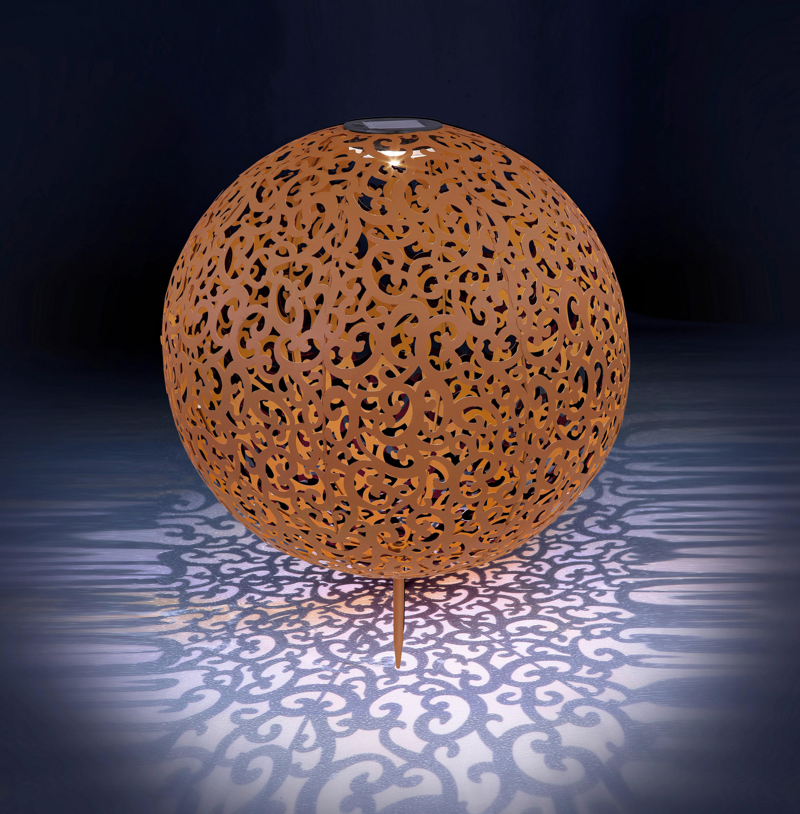 SVJETILJKA SOLARNA - boje hrđe, Basics, metal (40/50cm) - Globo