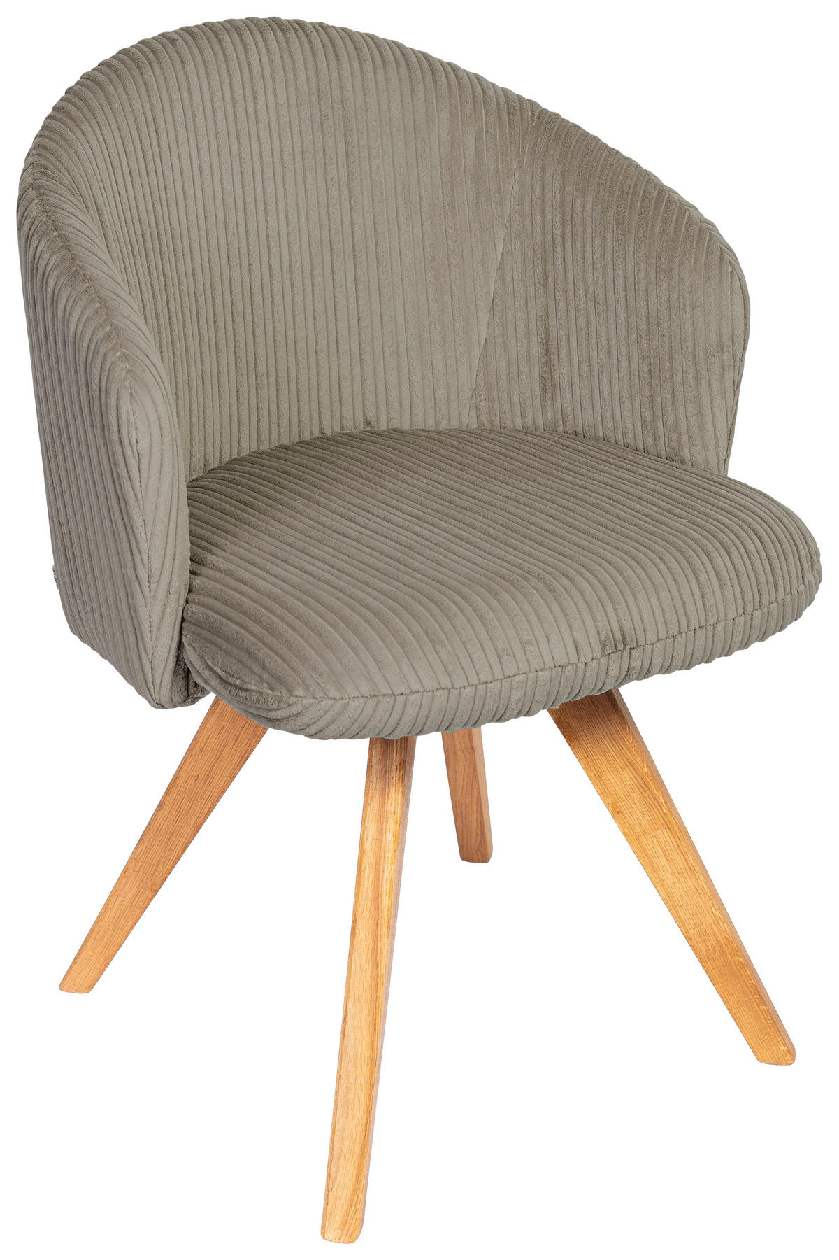 ARMLEHNSTUHL in Holz, Textil Braun, Eichefarben  - Eichefarben/Braun, KONVENTIONELL, Holz/Textil (61/82/59cm) - Stylife