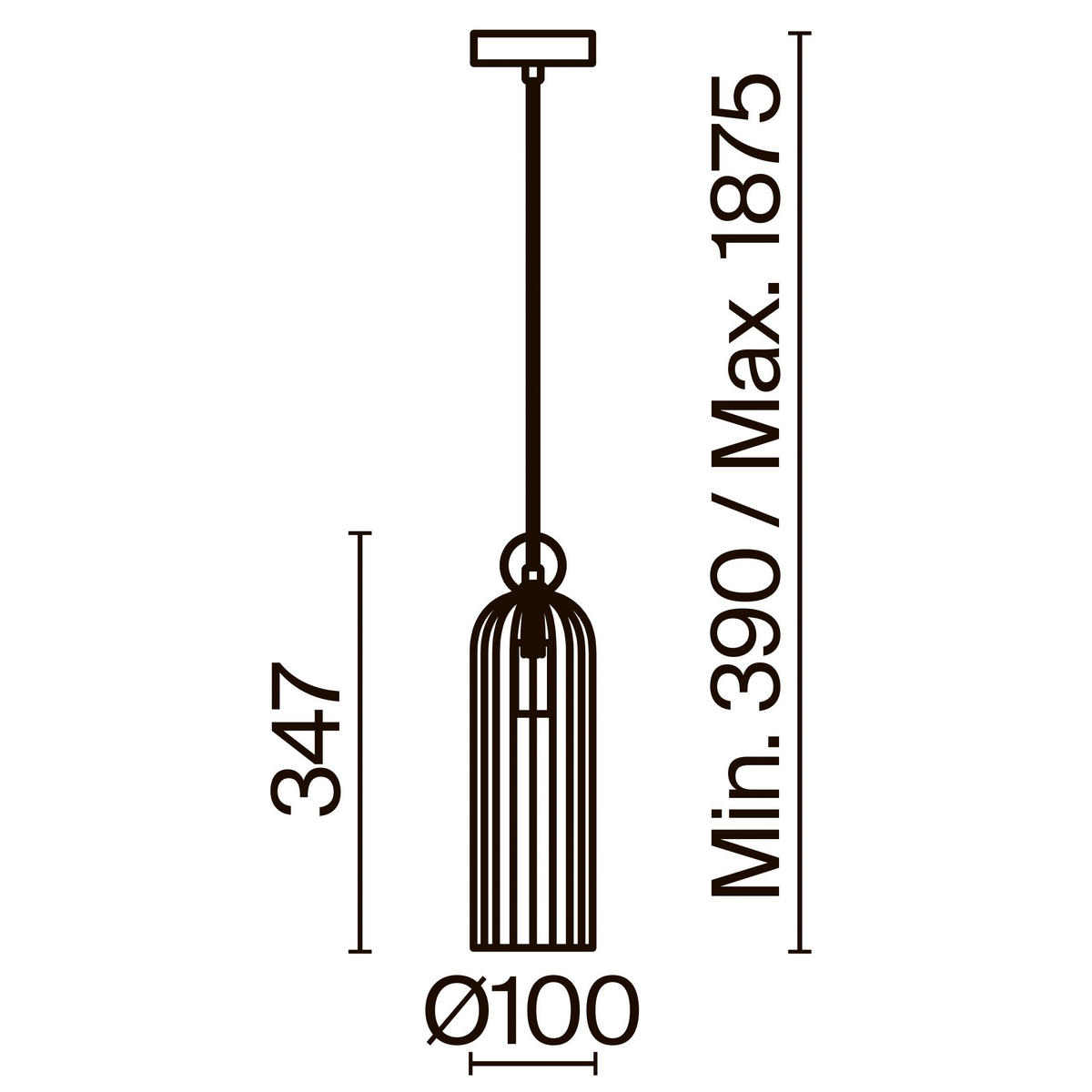 PENDELLEUCHTE 10/34,7/10 cm  - Cognac/Goldfarben, Trend, Glas/Metall (10/34,7/10cm) - MAYTONI
