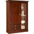 VITRINE in furniert, massiv Birke, Kirschbaum, Linde Nussbaumfarben - Chromfarben/Nussbaumfarben, LIFESTYLE, Glas/Holz (108/155/42cm) - Selva VITRINE in furniert, massiv Birke, Kirschbaum, Linde Nussbaumfarben - Chromfarben/Nussbaumfarben, LIFESTYLE, Glas/Holz (108/155/42cm) - Selva