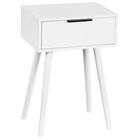 NACHTTISCH 40/30/59 cm  in Kiefer Weiß  - Weiß, KONVENTIONELL, Holz (40/30/59cm) - Kesper