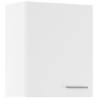 KÜCHENOBERSCHRANK 60/72,3/34,2 cm  in Weiß  - Edelstahlfarben/Weiß, Basics, Holzwerkstoff/Metall (60/72,3/34,2cm) - Impuls