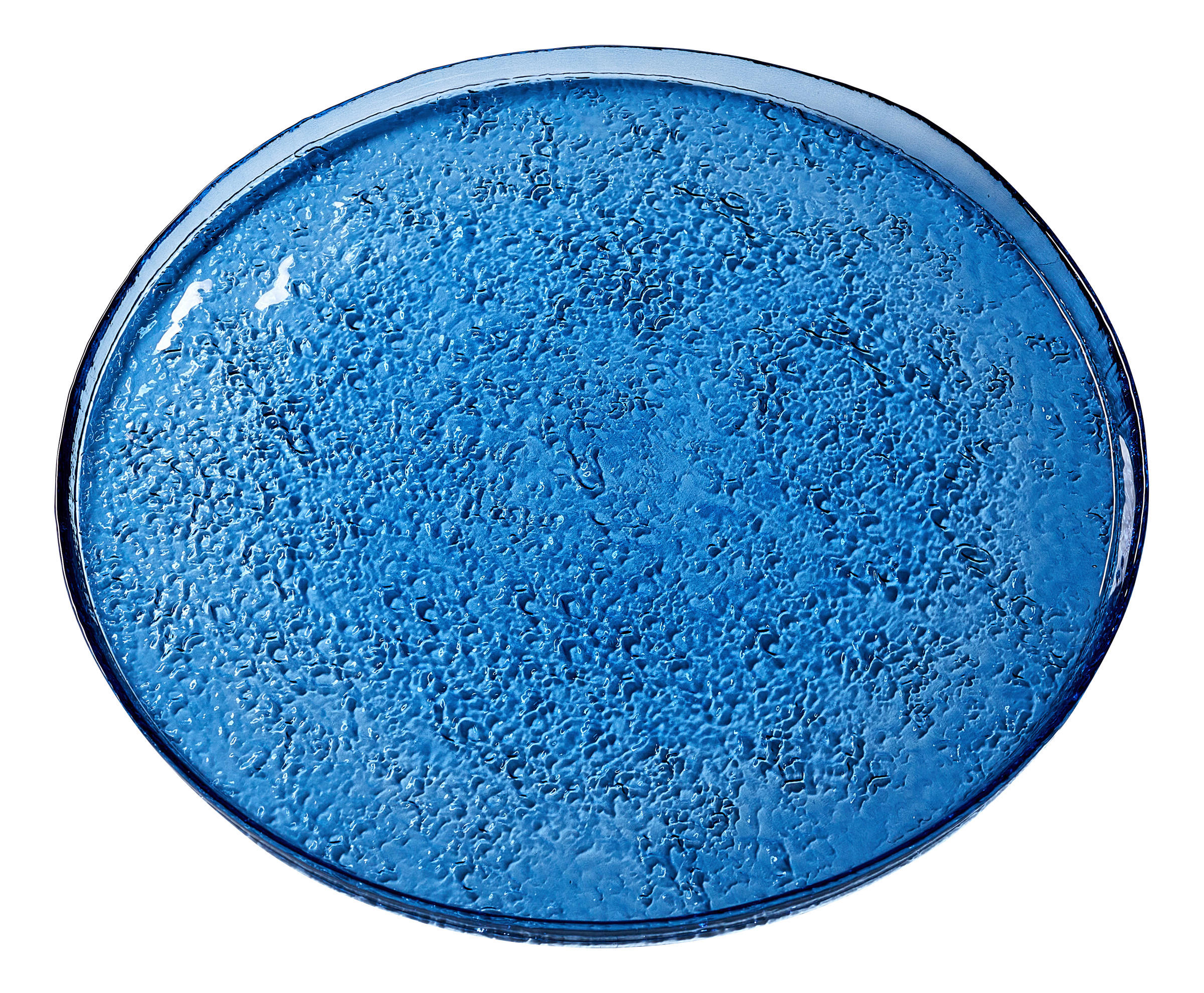 SERVIERPLATTE Viola blau 32/2,5 cm  - Blau, KONVENTIONELL, Glas (32/2,5cm) - Ritzenhoff Breker