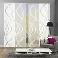 FLÄCHENVORHANG TIBERIO, 4-TLG.  4 Stück  halbtransparent   60/245 cm  - Weiß, MODERN, Textil (60/245cm)