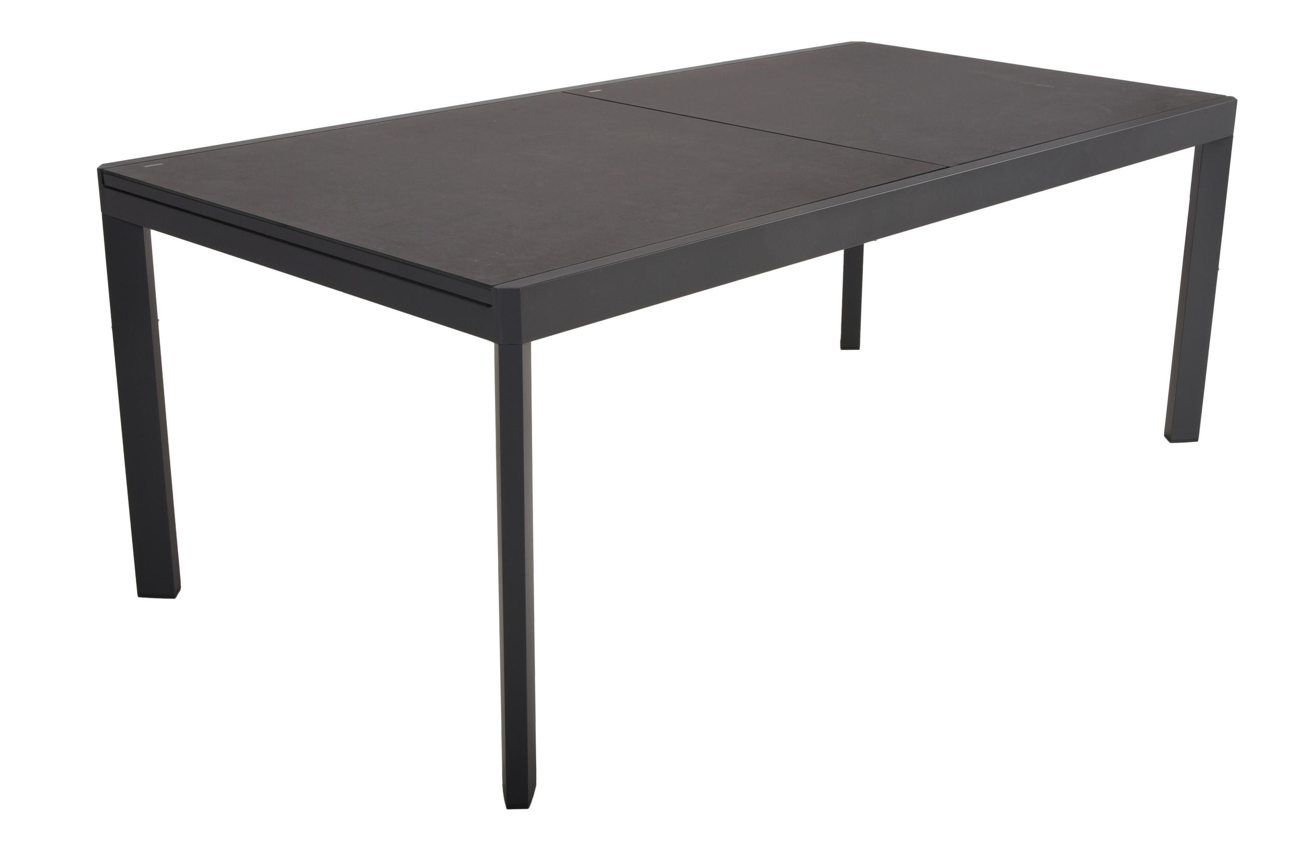 GARTENTISCH 200/100/75 cm Metall, Glas rechteckig  - Anthrazit, Basics, Glas/Metall (200/100/75cm) - Gardenson