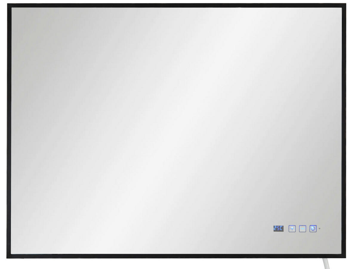 INFRAROT-HEIZPANEEL 100/60/5 cm 800 W  - Schwarz, Basics, Glas/Kunststoff (100/60/5cm)