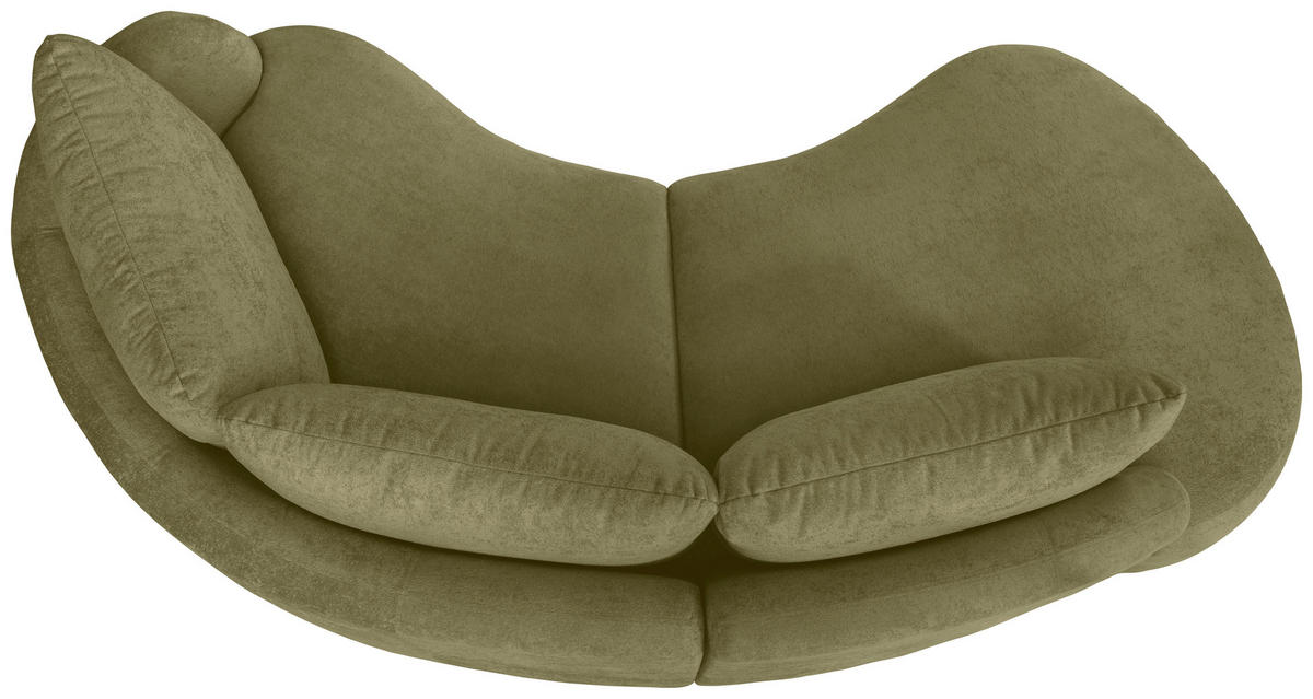 ECKSOFA in Mikrofaser Grün  - Schwarz/Grün, Modern, Kunststoff/Textil (250/139cm) - Livetastic