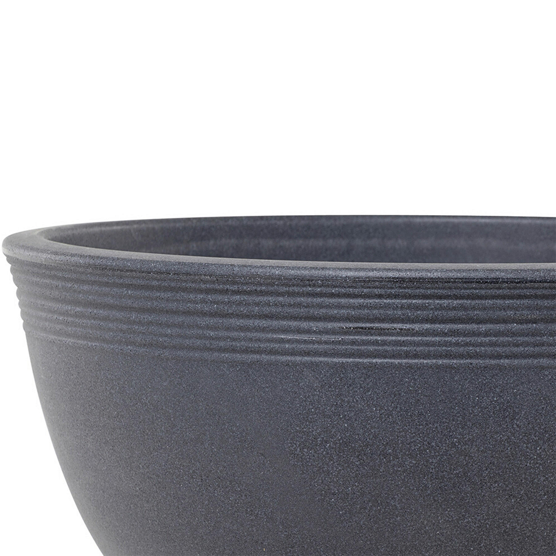 PFLANZENTOPF   - Anthrazit, Basics, Kunststoff (48/22cm) - Siena Garden