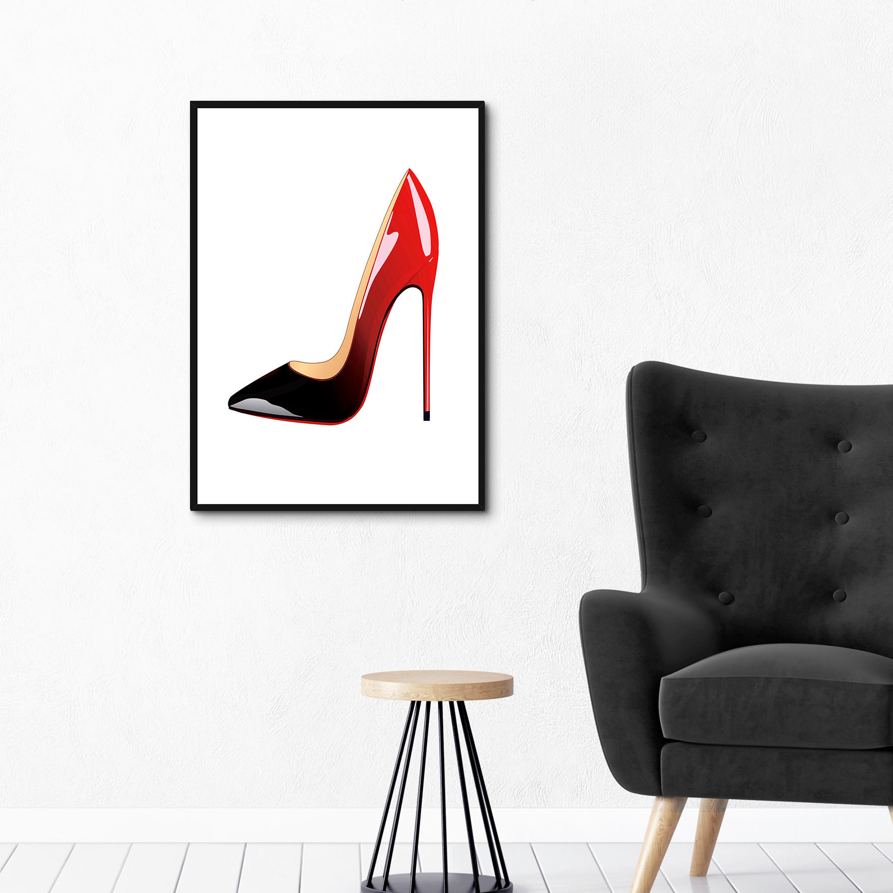 ART PRINT 51,2/71,2 cm  - multicolor/negru, Basics, material pe bază de lemn (51,2/71,2cm) - Monee
