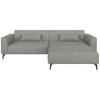 ECKSOFA Chenille Greige  - Hellbraun/Greige, Modern, Textil/Metall (300/190cm) - Carryhome