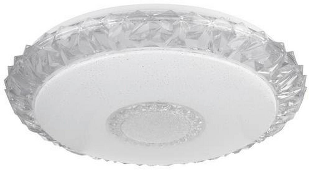 STROPNÉ LED SVIETIDLO, 50/10 cm  - biela/opálová, Basics, kov/plast (50/10cm) - Globo