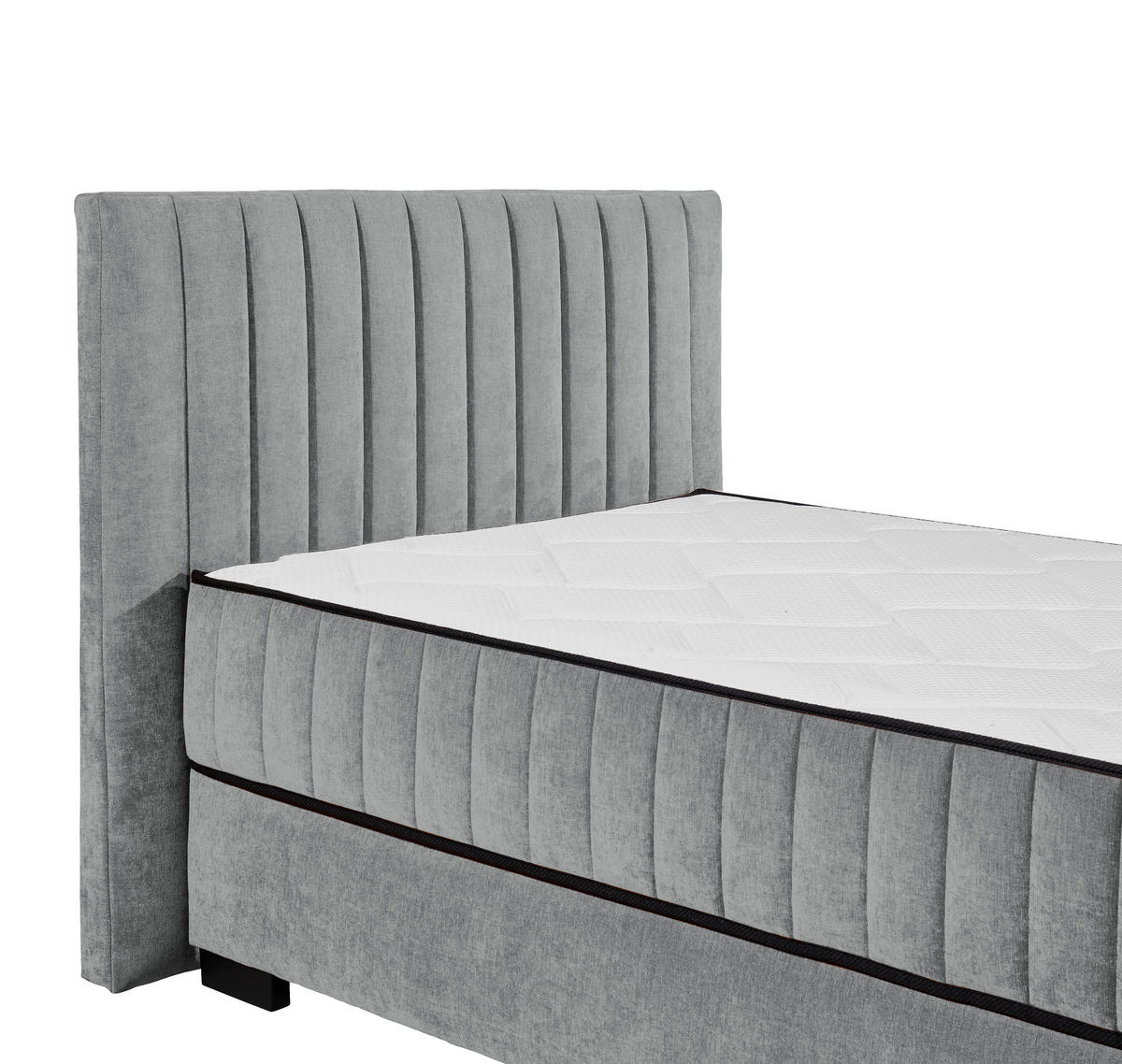 BOXBETT 120/200 cm  in Anthrazit  - Anthrazit/Schwarz, MODERN, Holzwerkstoff/Kunststoff (120/200cm) - MID.YOU