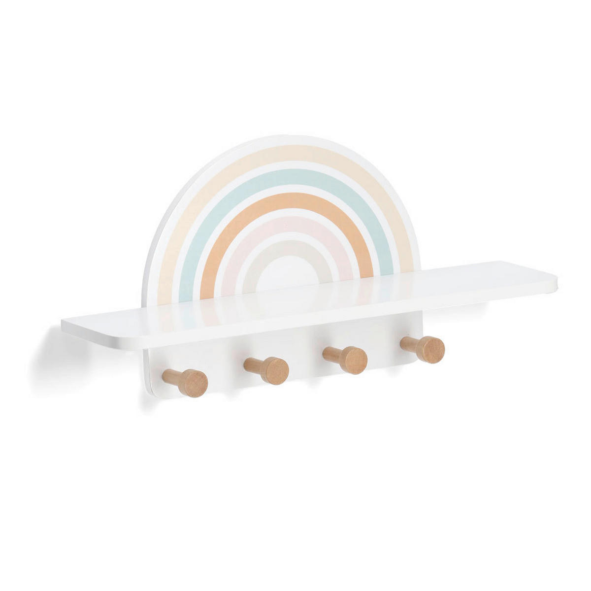 KINDERGARDEROBE in 48/13/24 cm   - Weiß, Basics, Holz/Holzwerkstoff (48/13/24cm) - Zeller Present