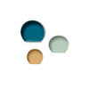 WANDREGALSET Goldfarben, Petrol, Hellgrau  - Goldfarben/Petrol, Design, Metall (27-39,5/26-37,5/12cm) - Kayoom