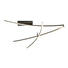 LED-DECKENLEUCHTE - Nickelfarben, Design, Kunststoff/Metall (180/80/10cm) - Novel LED-DECKENLEUCHTE - Nickelfarben, Design, Kunststoff/Metall (180/80/10cm) - Novel