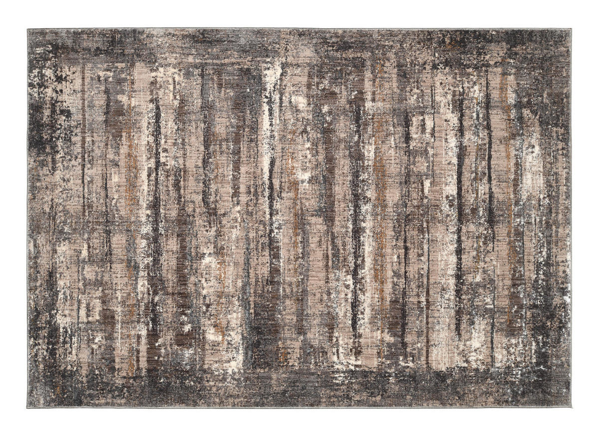 WEBTEPPICH 155/230 cm Nimara Grau, Dunkelgrau, Beige  - Dunkelgrau/Beige, Design, Textil (155/230cm) - Novel