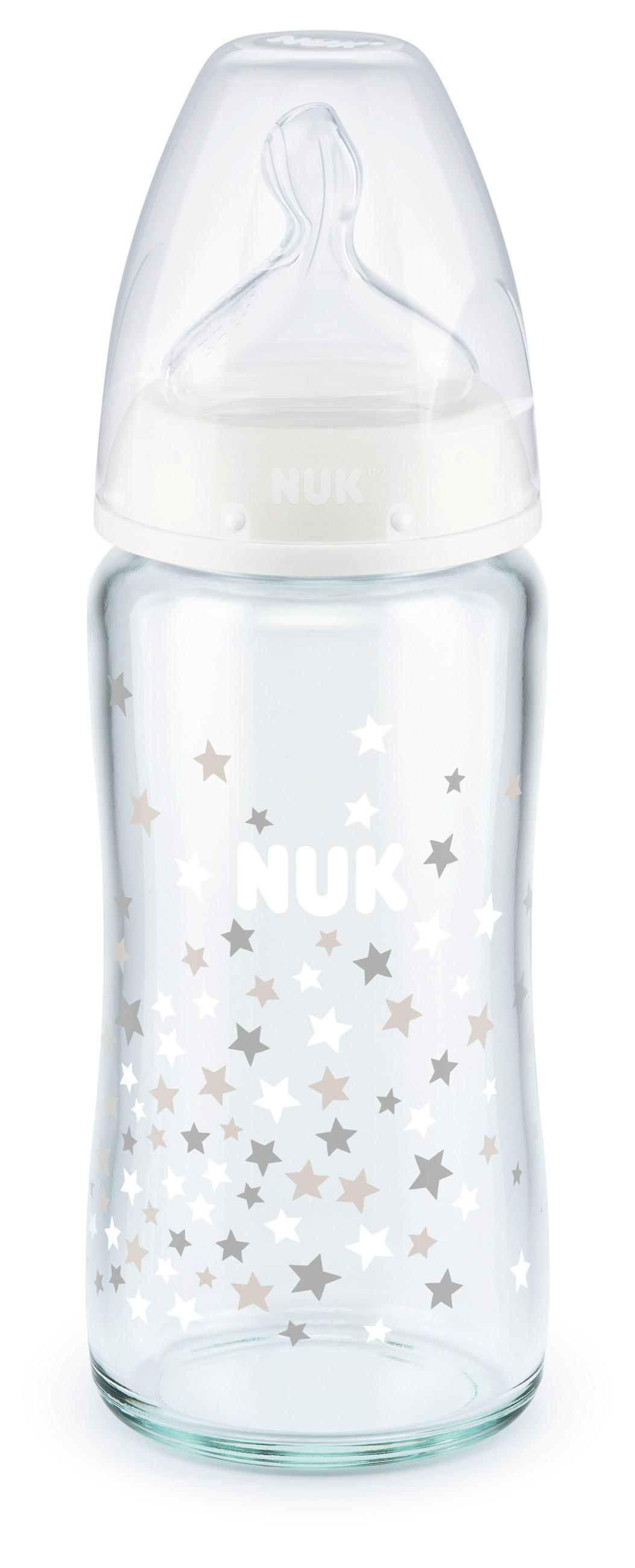 BABYFLASCHE First Choice +  - Transparent, Basics, Glas (6,6/6,6/23,5cm) - NUK