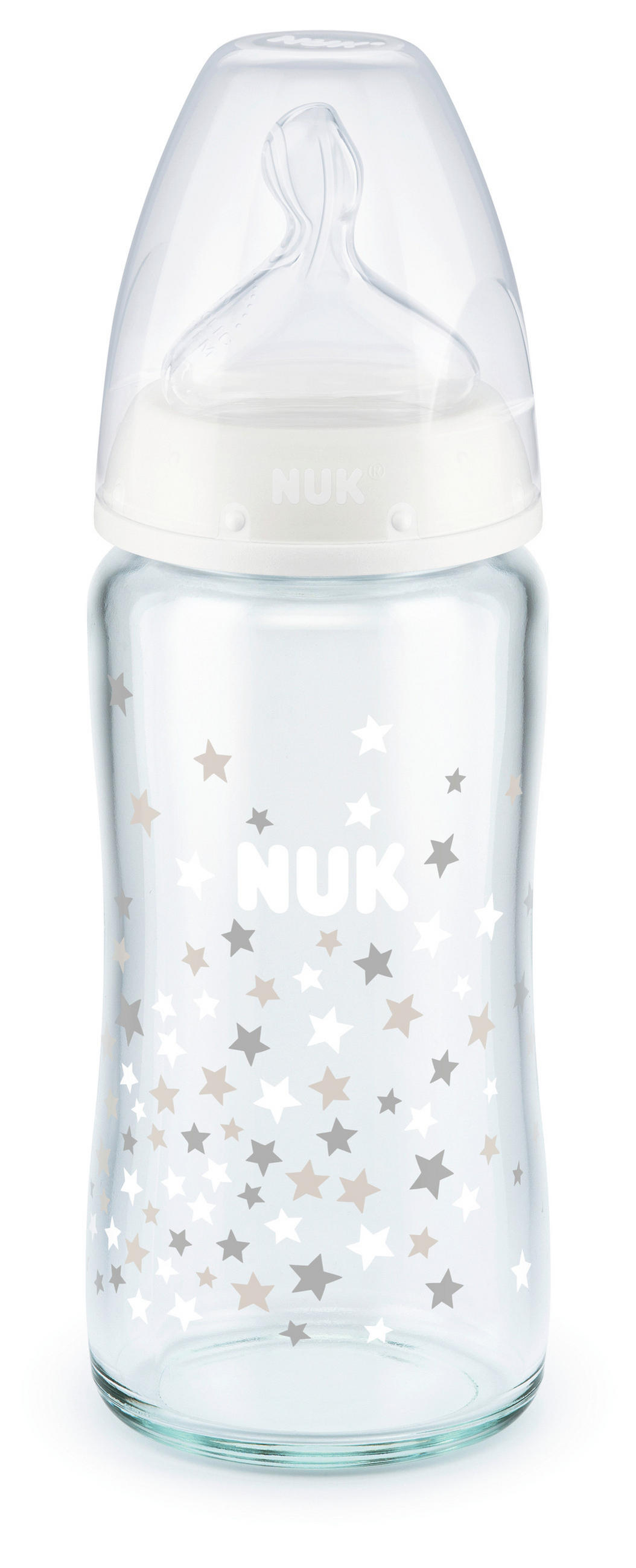 BABYFLASCHE First Choice +  - Transparent, Basics, Glas (6,6/6,6/23,5cm) - NUK