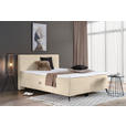 BOXBETT 160/200 cm  in Creme  - Creme/Schwarz, Design, Holz/Holzwerkstoff (160/200cm) - Xora
