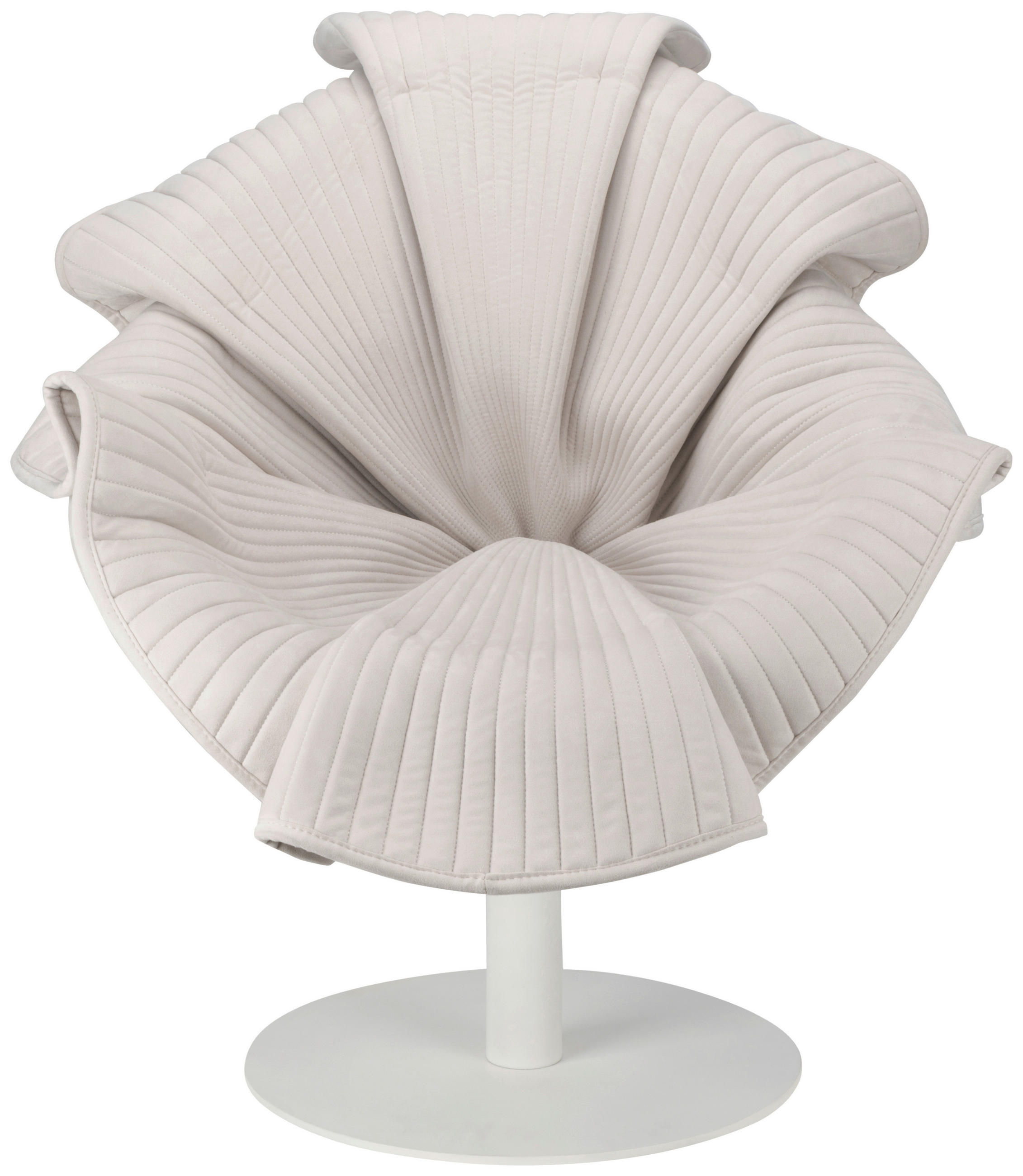 DESIGNSESSEL in beflockt Beige  - Beige/Silberfarben, Trend, Kunststoff/Textil (78,5/79/86cm) - Ambia Home