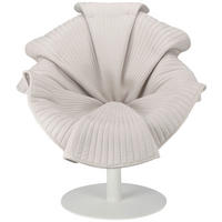 DESIGNSESSEL in beflockt Beige  - Beige/Silberfarben, Trend, Kunststoff/Textil (78,5/79/86cm) - Ambia Home