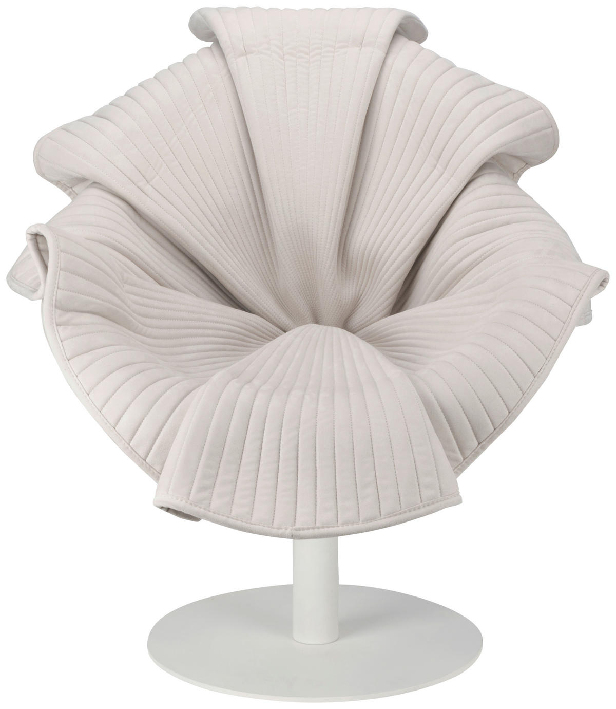 DESIGNSESSEL in beflockt Beige  - Beige/Silberfarben, Trend, Kunststoff/Textil (78,5/79/86cm) - Ambia Home