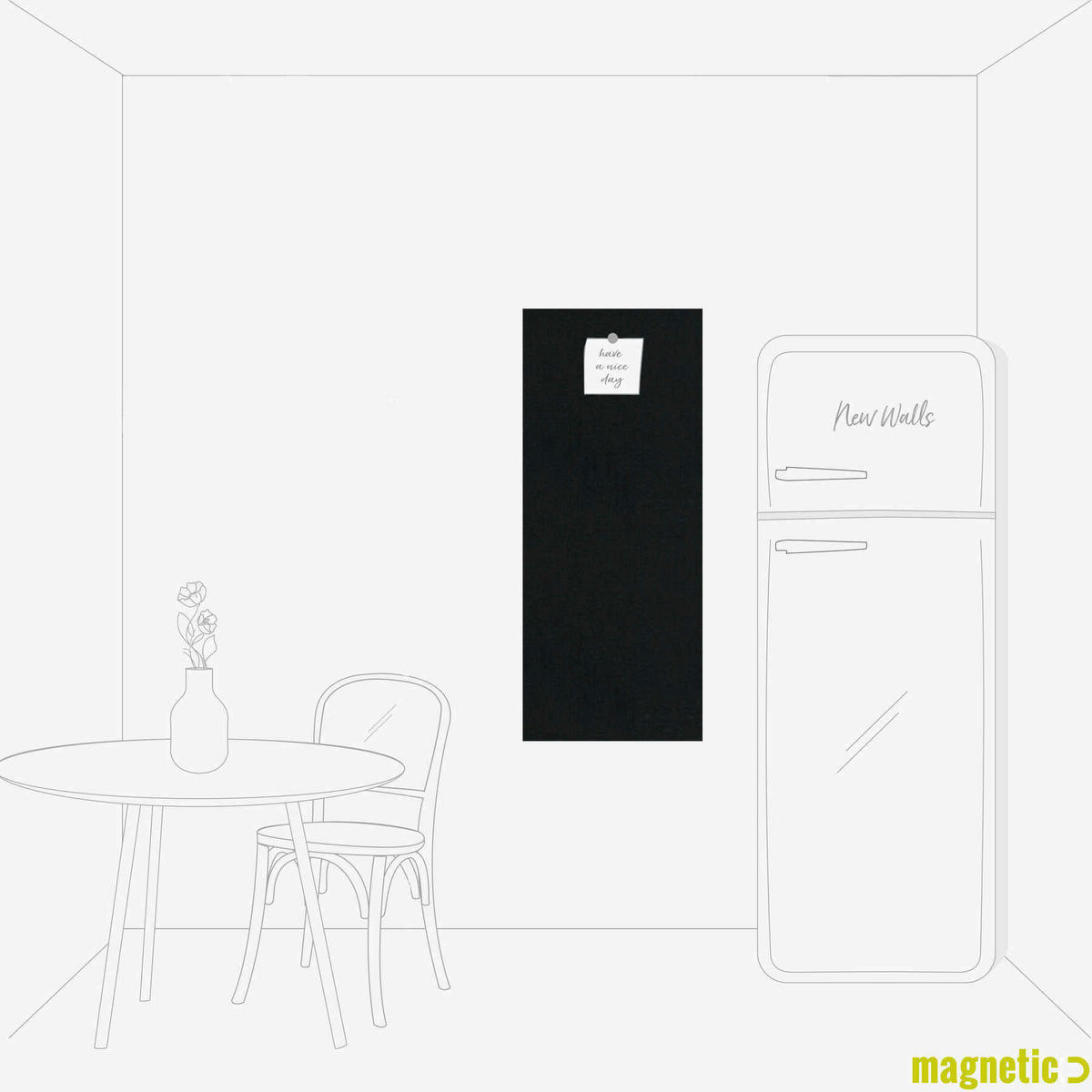 FOTOTAPETE  - Schwarz, Basics (52/125cm)