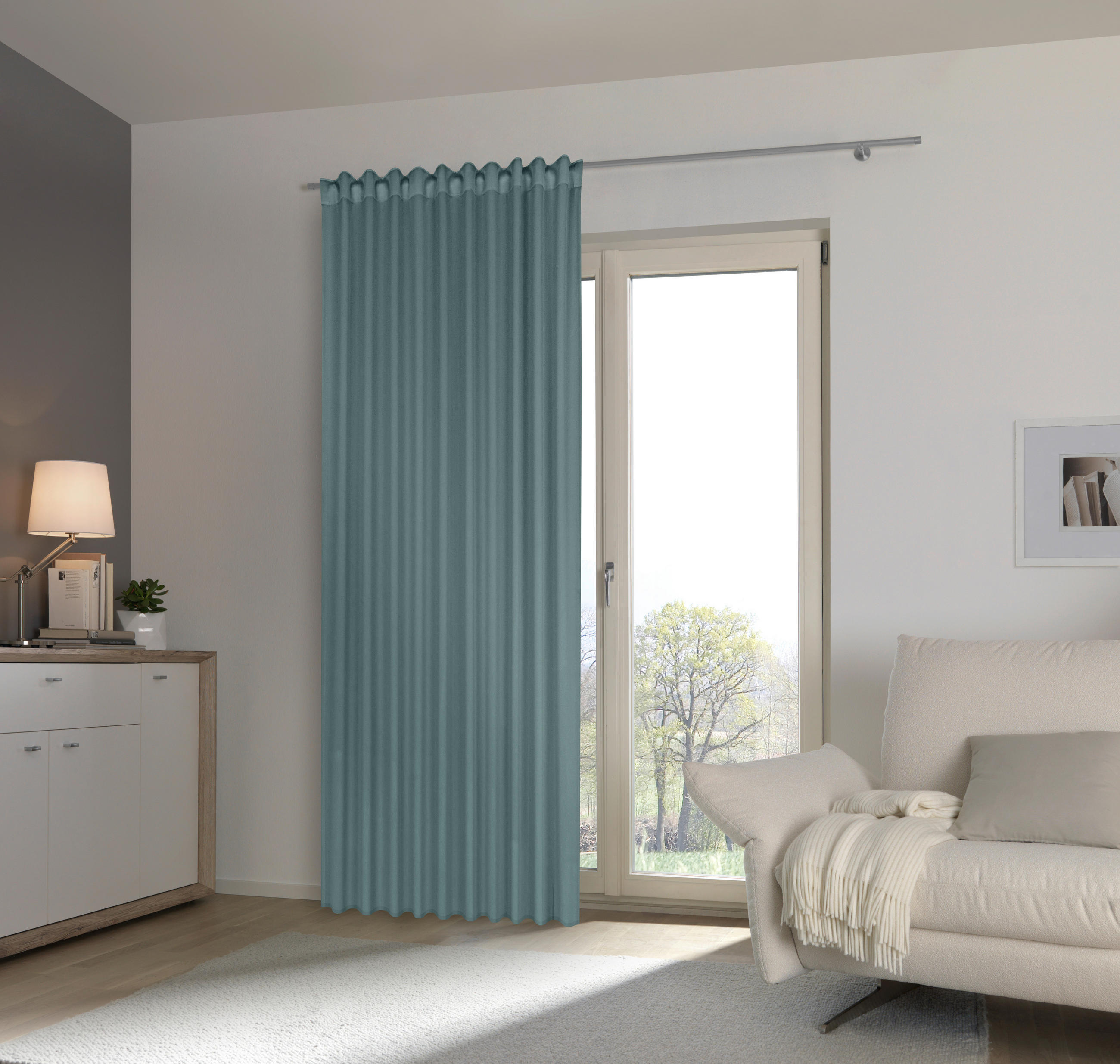 VERDUNKELUNGSVORHANG Verdunkelung  - Jadegrün, Basics, Textil (140/300cm) - Esposa