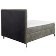 BOXSPRINGBETT 140/200 cm  in Grau  - Schwarz/Grau, Design, Textil/Metall (140/200cm) - Esposa