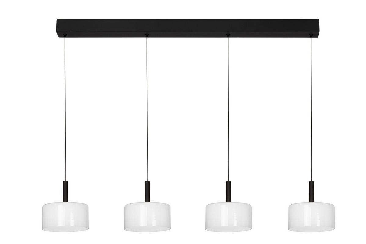 LED-HÄNGELEUCHTE Philadelphia 134/20/160 cm   - Weiß, Design, Glas/Metall (134/20/160cm) - Dieter Knoll