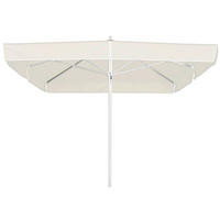 SONNENSCHIRM 300 cm Weiß  - Silberfarben/Weiß, Basics, Textil/Metall (300/295/300cm) - Schneider