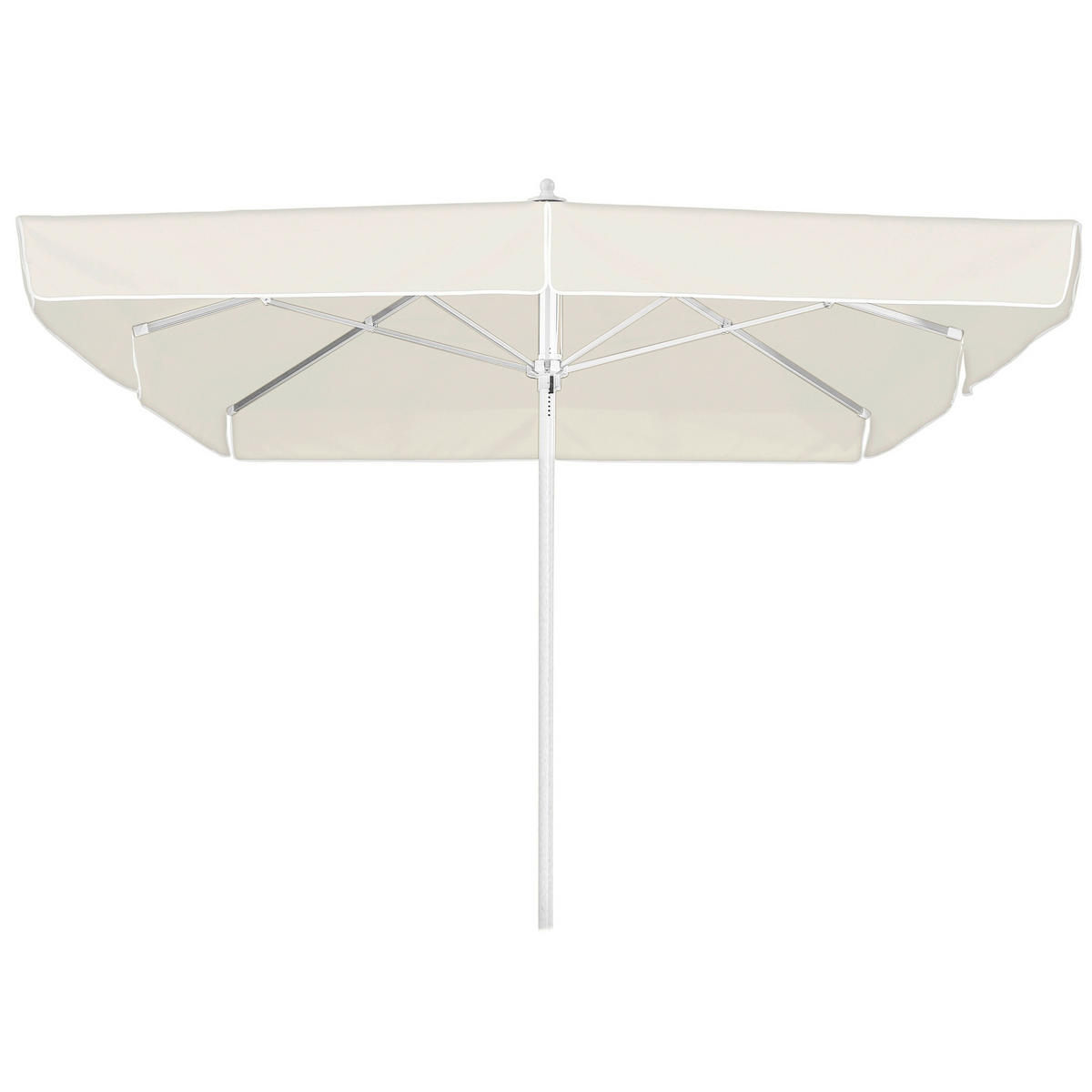 SONNENSCHIRM 300 cm Weiß  - Silberfarben/Weiß, Basics, Textil/Metall (300/295/300cm) - Schneider