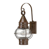 AUSSENWANDLEUCHTE - Rotbraun/Bronzefarben, Basics, Glas/Metall (22,2/26/45,7cm) - Elstead Lighting