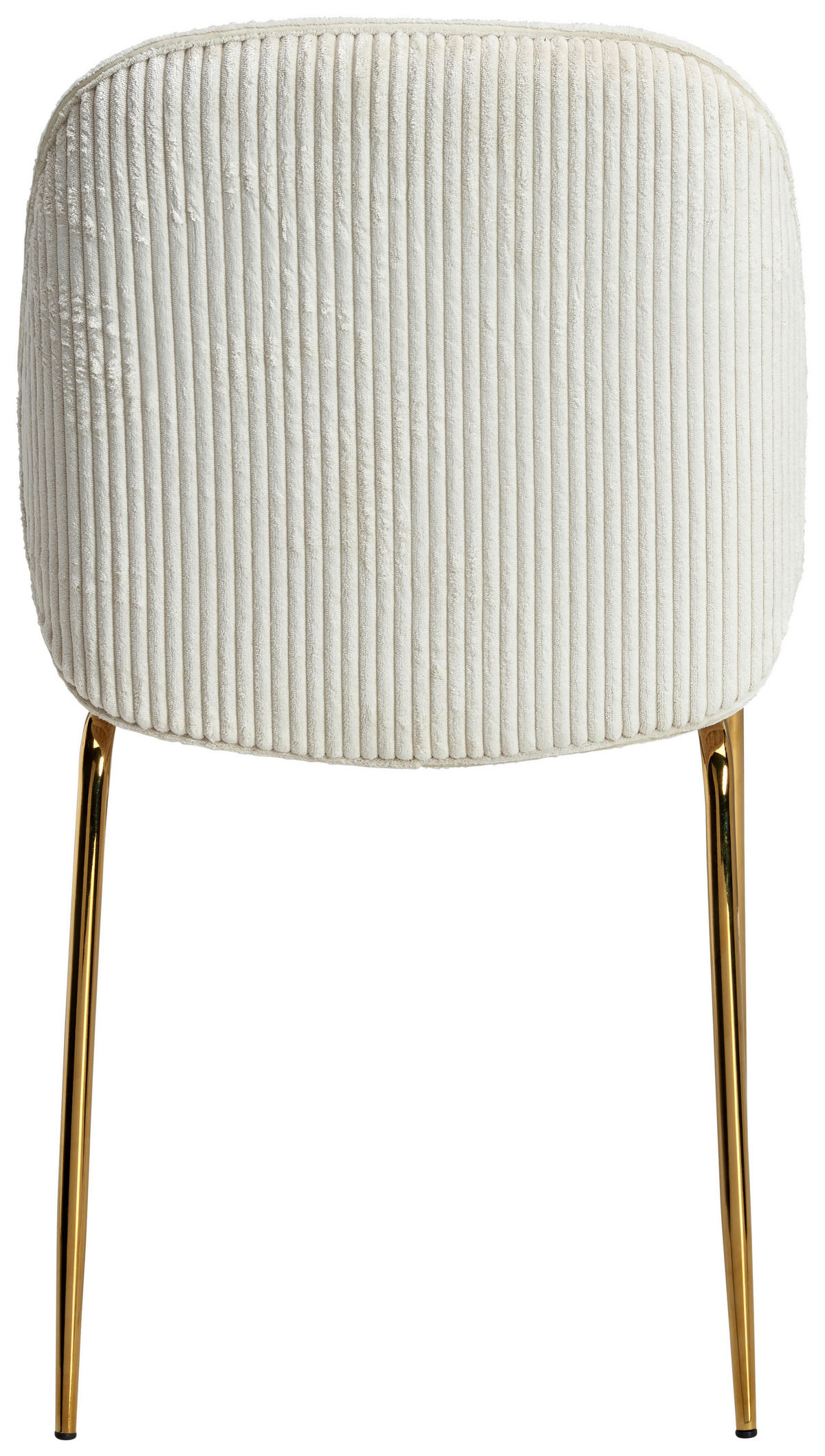 STUHL Cord Goldfarben, Beige  - Beige/Goldfarben, LIFESTYLE, Textil/Metall (48/86/60cm) - MID.YOU
