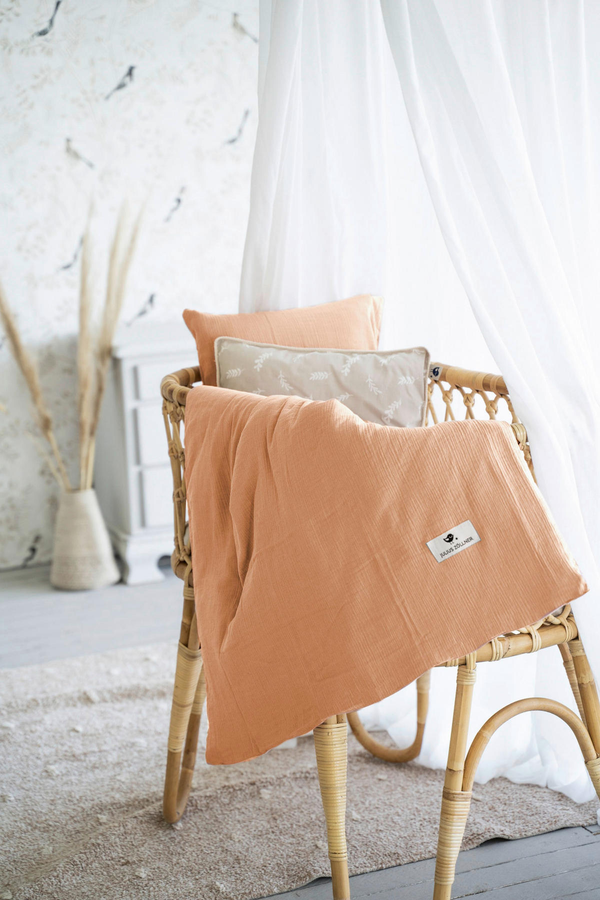 BABYBETTWÄSCHE 100/40/135/60 cm  - Koralle, Basics, Textil (100/40/135/60cm) - Zöllner