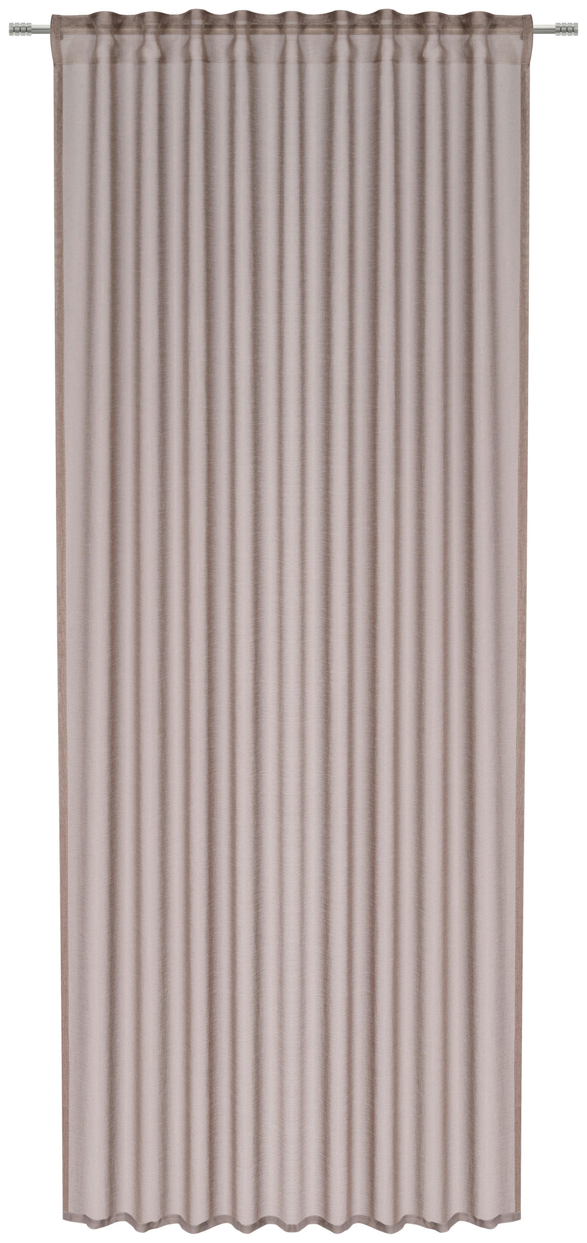 KÉSZFÜGGÖNY áttetsző  - homok, Basics, textil (140/245cm) - Boxxx